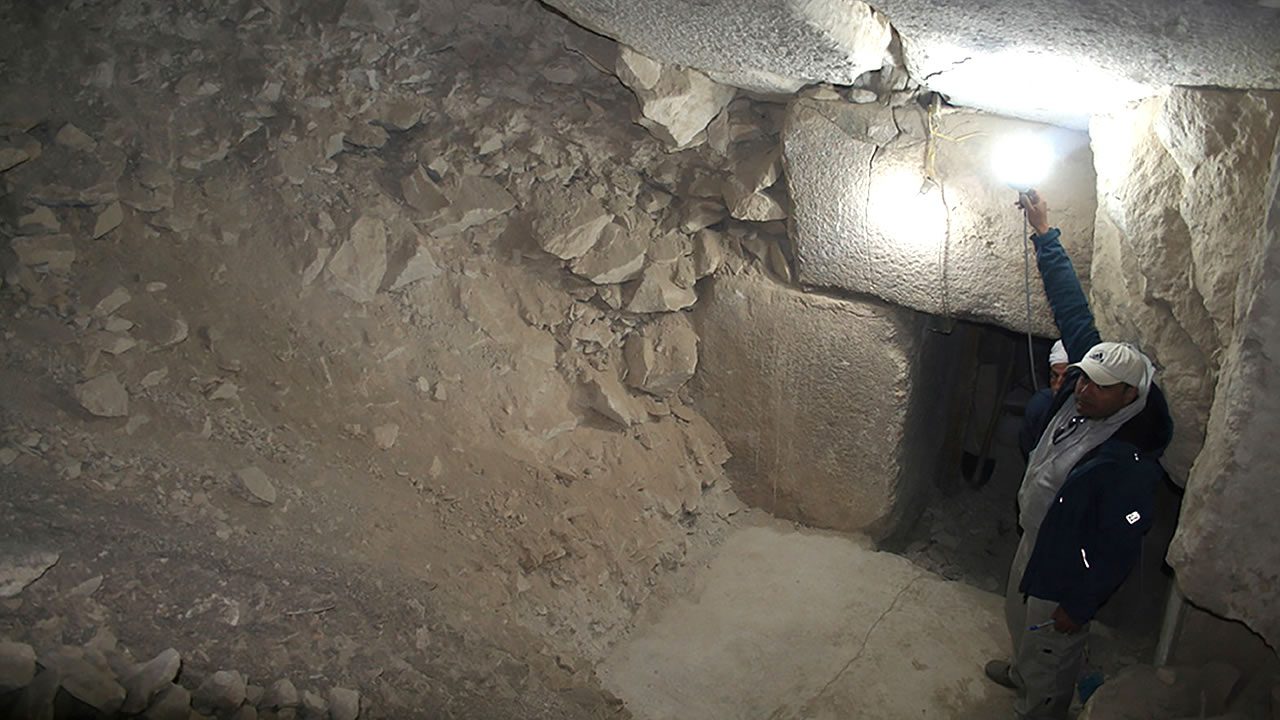 Arheologii au fost șocați să descopere o intrare secretă într-una dintre piramidele din Giza, Egipt.