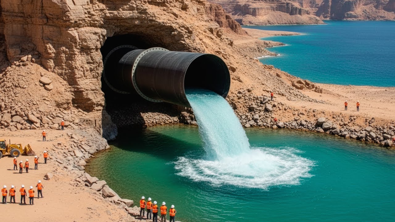 Arabia Saudită a construit un râu subteran care transformă apa de mare în apă potabilă și a provocat deșertul.
